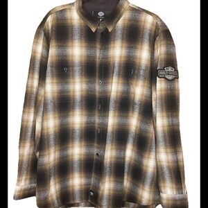 Harley-Davidson Plaid Button-Up Shirt